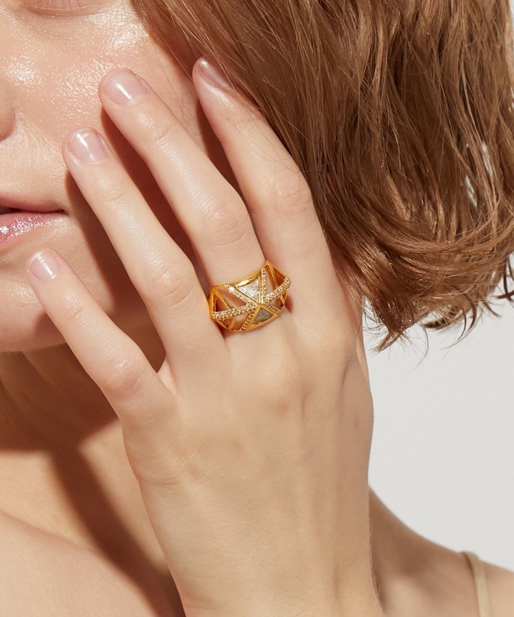 [collaboration] Shana for ARTIDA OUD diamond open work Stesti ring