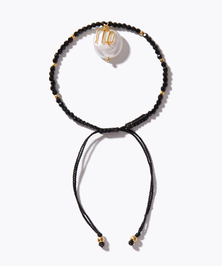 [I am donation] VIRGO onyx coin pearl bracelet