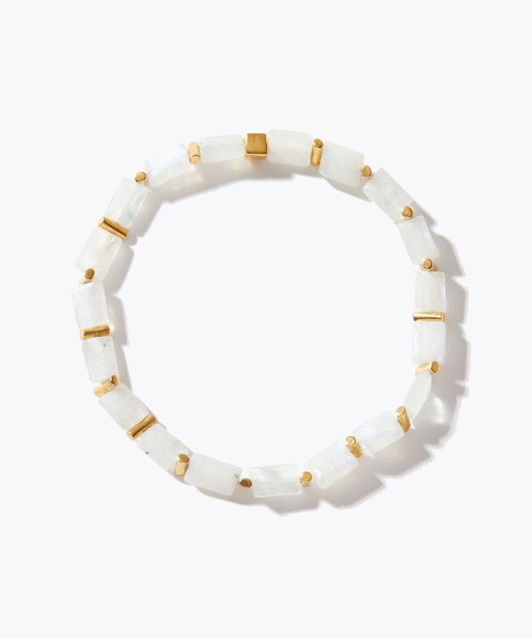 [amulette] 「Bringing Romantic Happiness」 rainbow moonstone gum shape bracelet