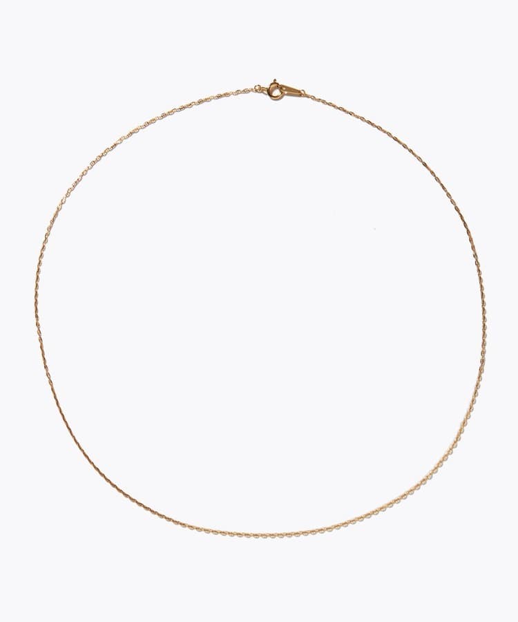 [basic] K18 anchor chain necklace