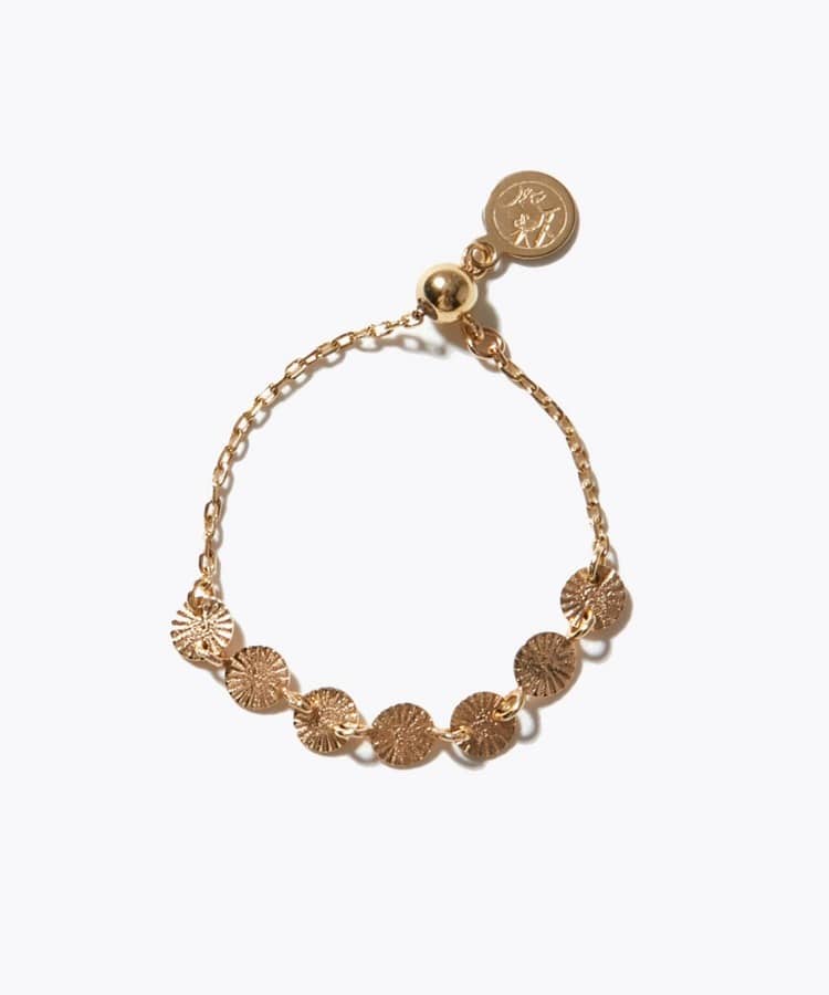 [basic] K10 shiny circle chain ring