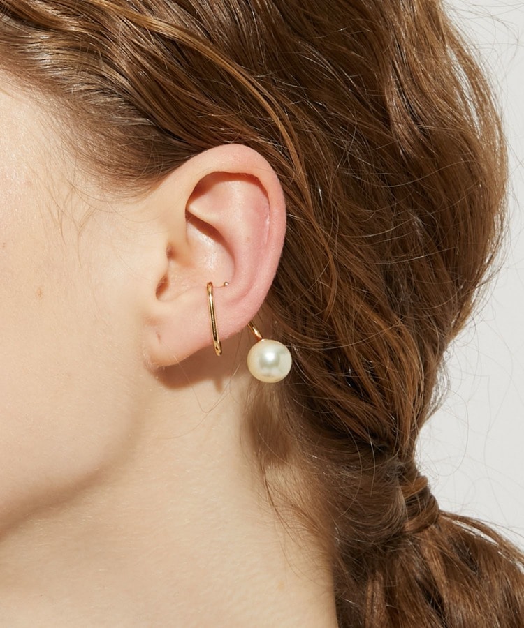 [philia] akoya pearl line ear cuff