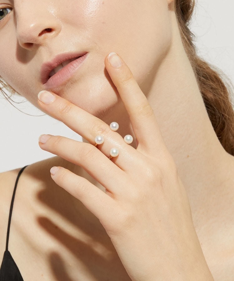[philia] akoya pearl open quattro ring