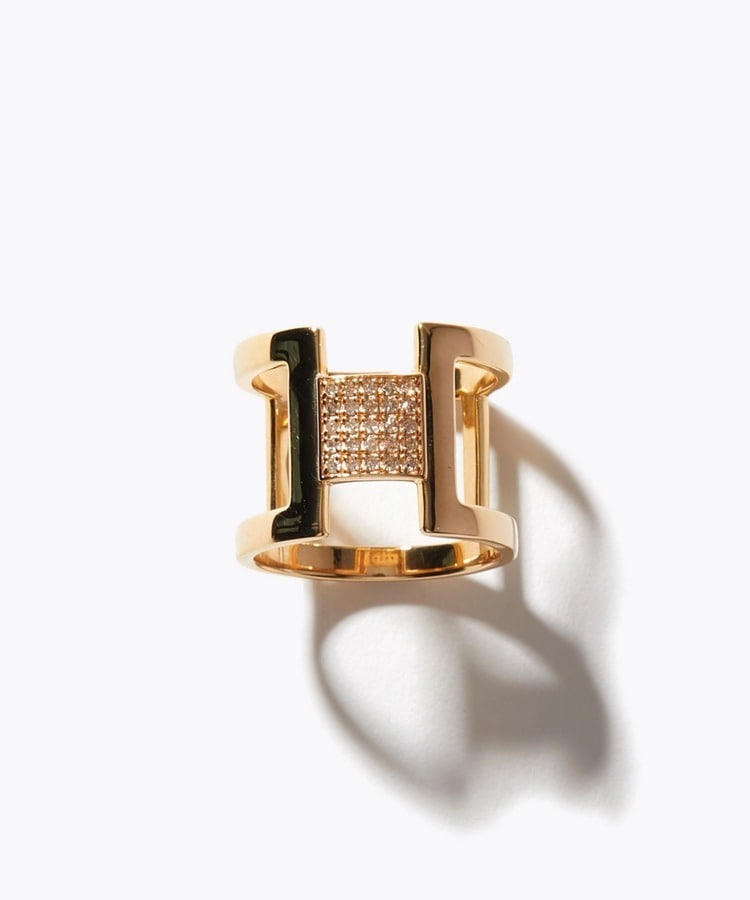 [glimmer] H pave diamonds ring