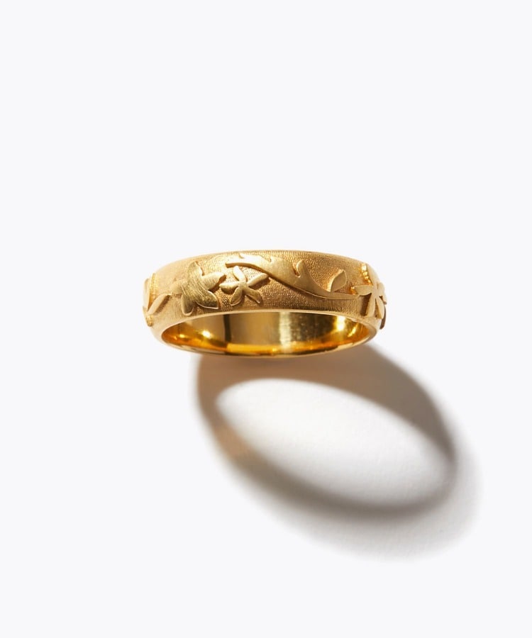 [ancient] Indian jasmine pinky ring