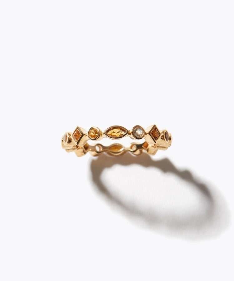 [eden] International Womens Day multi-yellow eternity ring