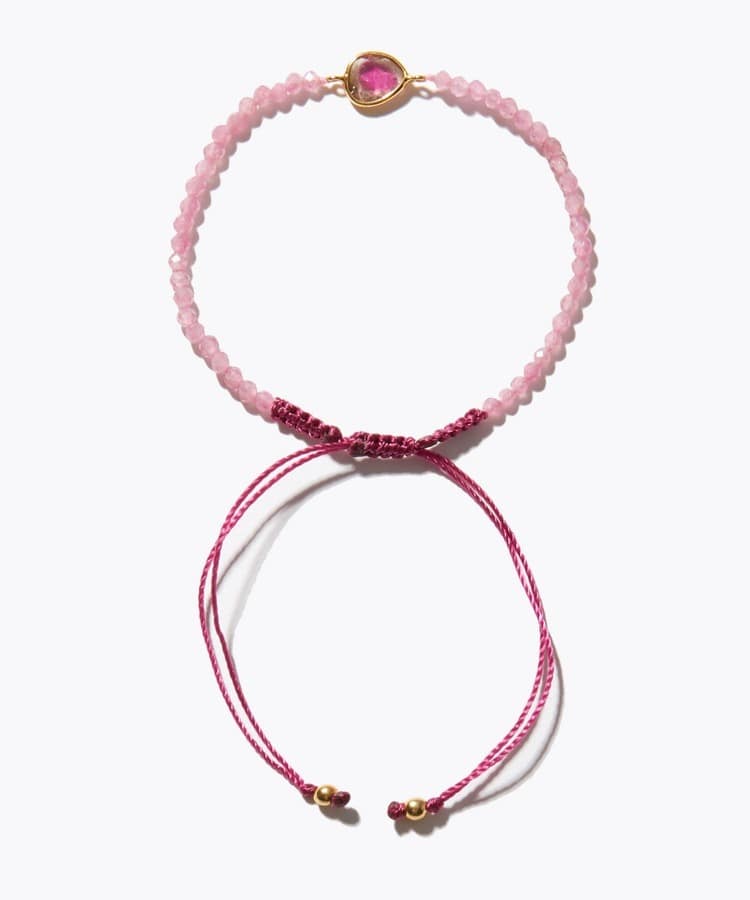 [I am donation] pebble tourmaline bracelet