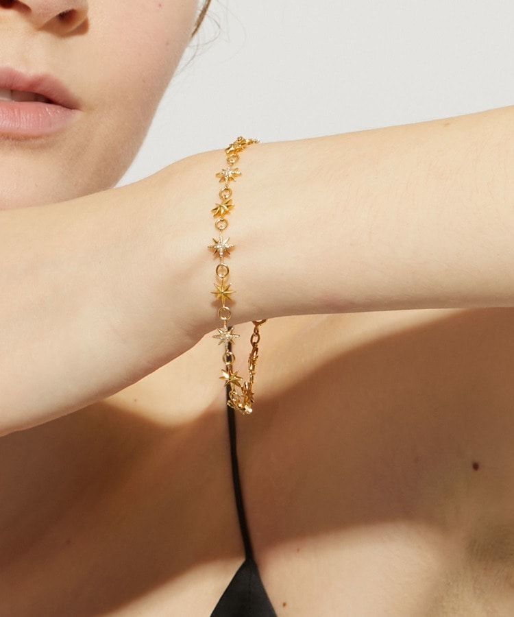 [glimmer] star pave diamonds bracelet