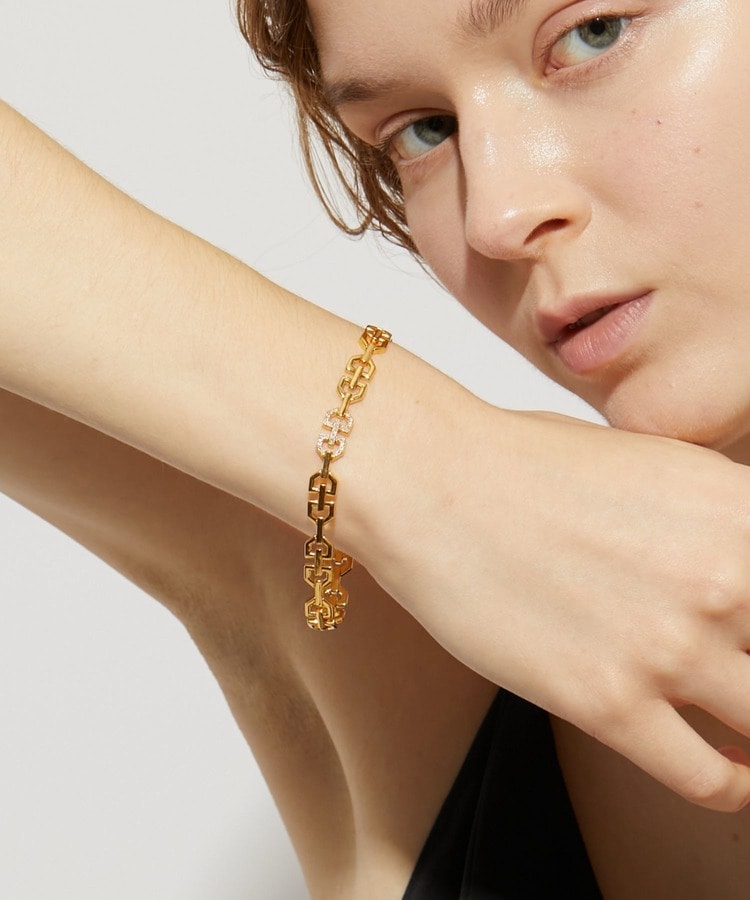 [glimmer] Dchain pave diamonds bracelet