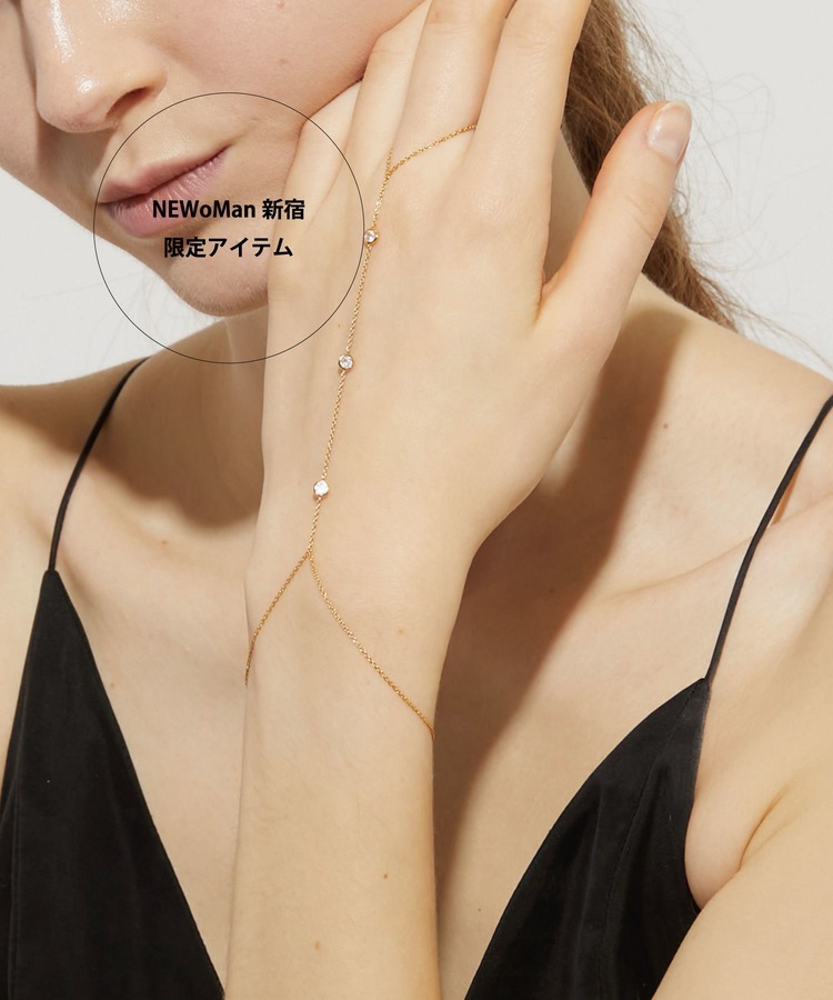 [eden] rainbow moonstone finger bracelet