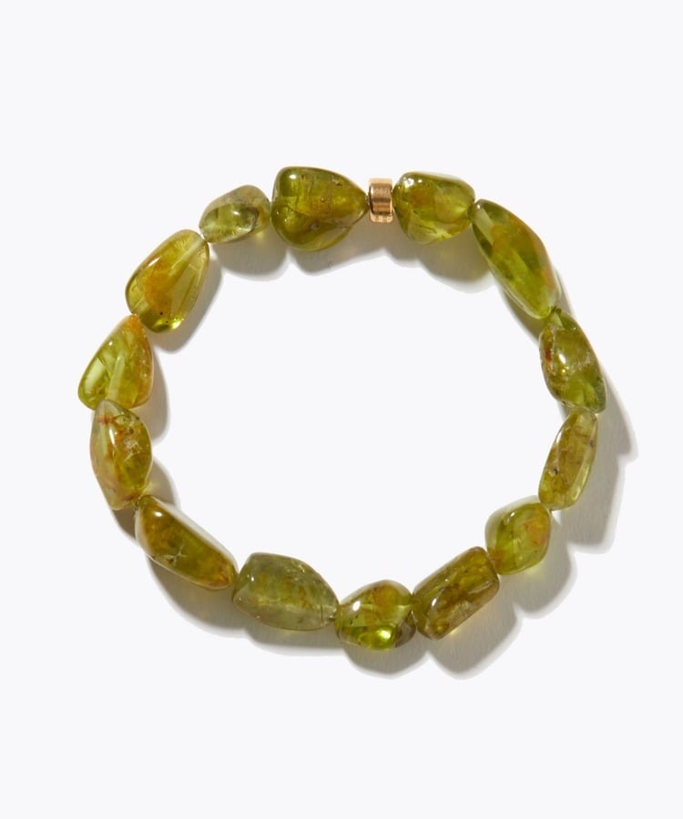 [amulette] 「A shining light of hope」 peridot organic bracelet