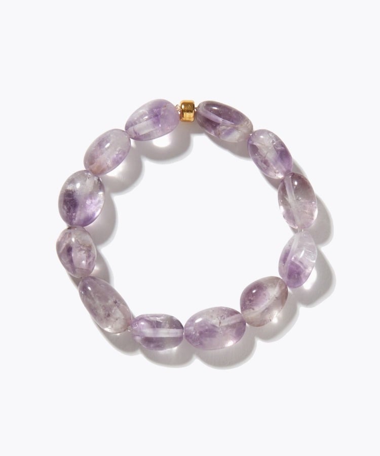 [amulette] 「Protect your true love」 lavender amethyst organic bracelet
