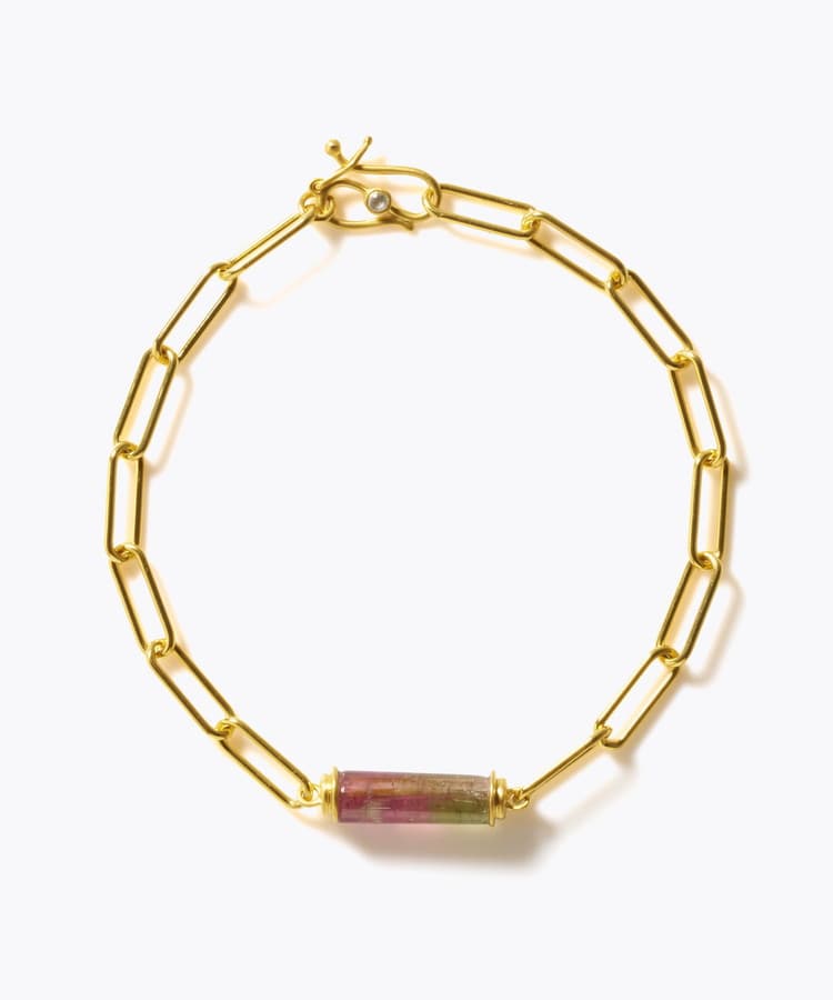 [ancient] One of a kind tourmaline bracelet