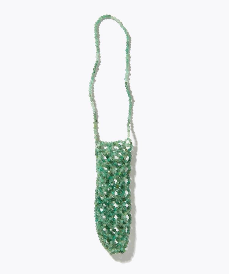 [amulette] 「A stone of love that balances your mind and body」 emerald rip holder