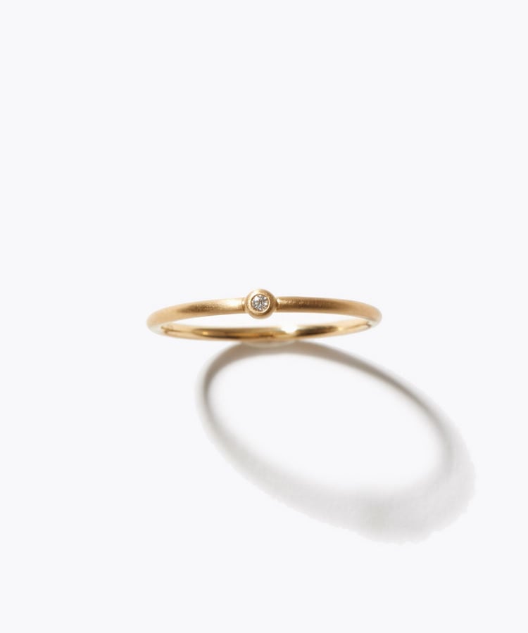[raw beauty] K10 ocean diamond ring
