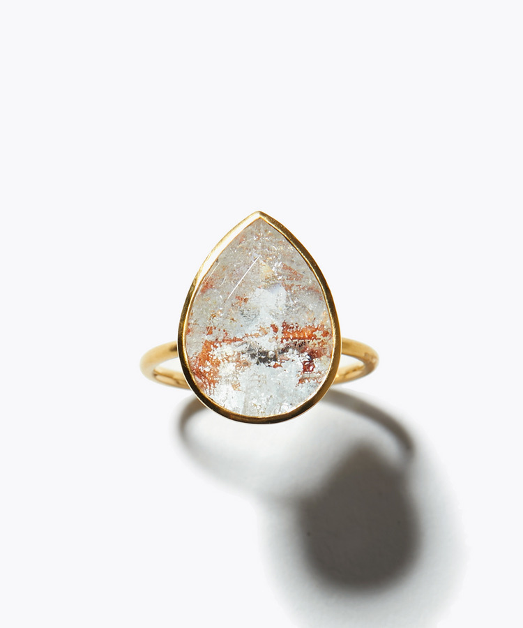 [eden] One of a kind K10 limonite in topaz ring