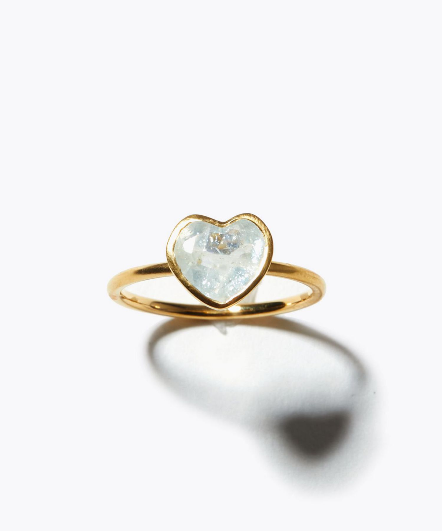 eden] One of a kind K10 heart aquamarine ring｜ARTIDA OUD（アル