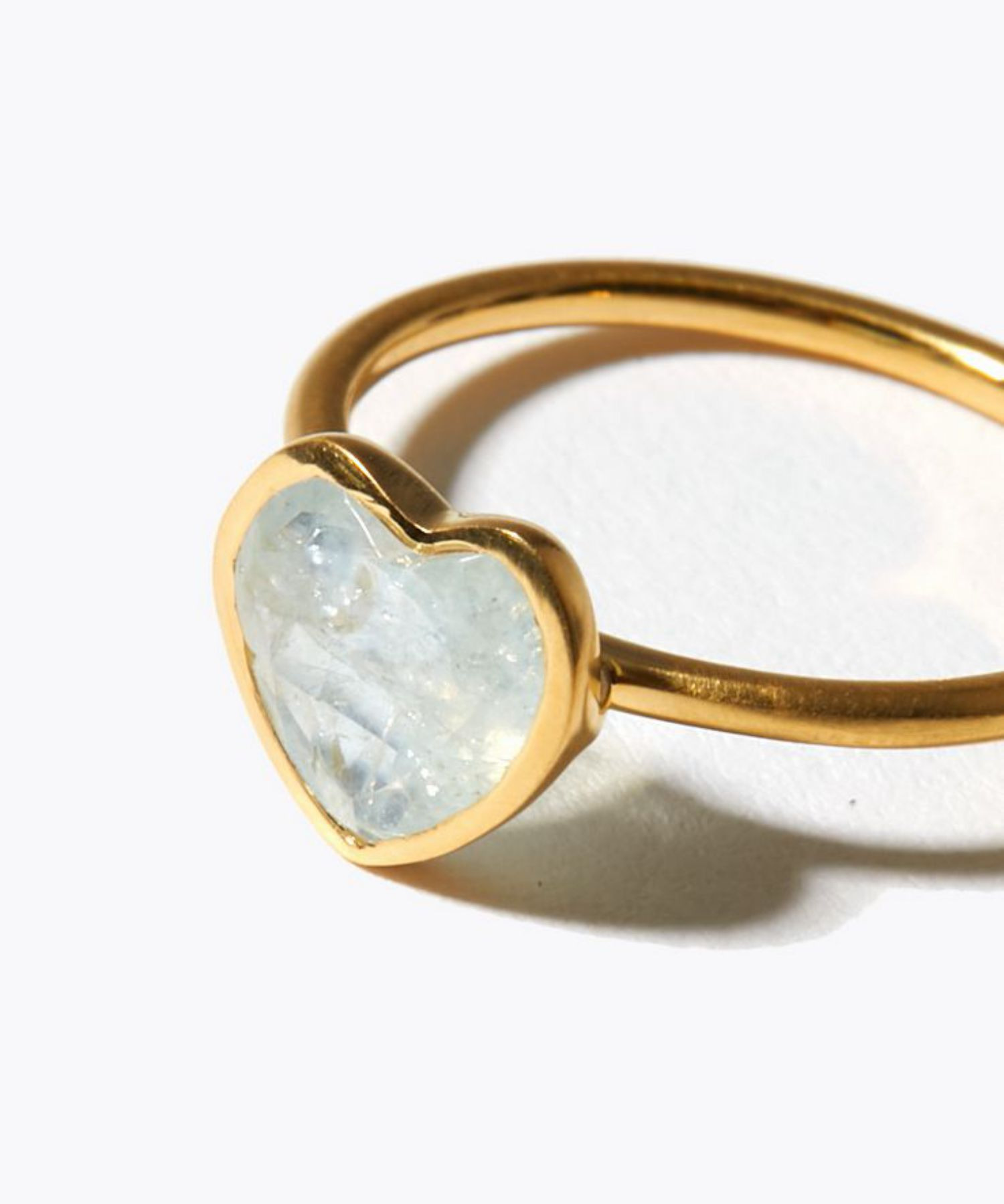 eden] One of a kind K10 heart aquamarine ring｜ARTIDA OUD（アル