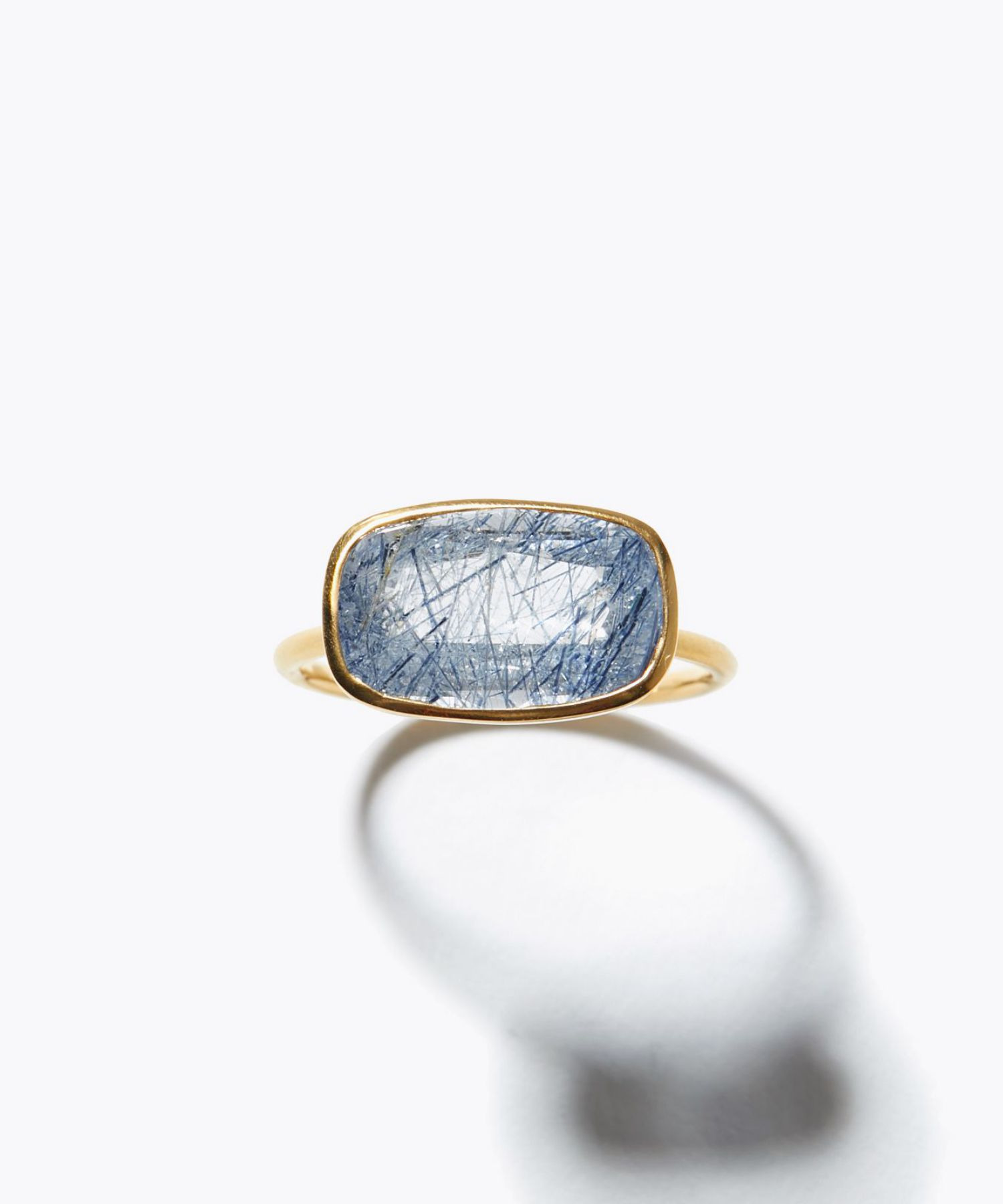 eden] One of a kind K10 blue tourmarine in quartz ring｜ARTIDA OUD