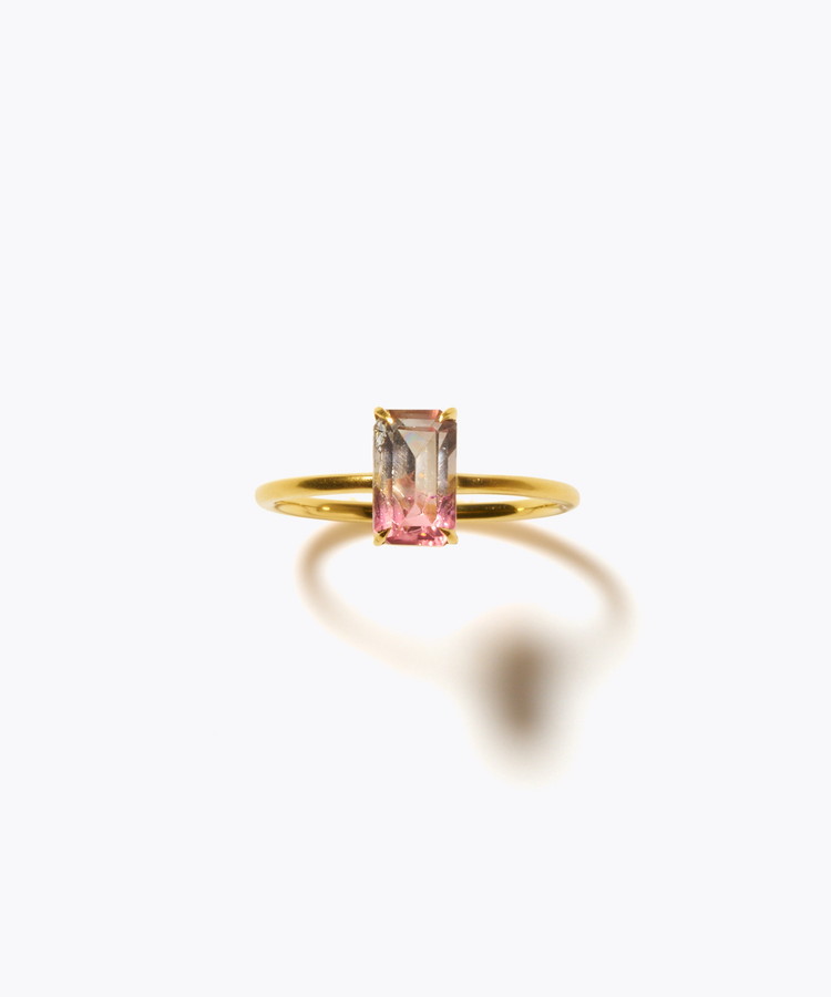 [eden] 【8th Anniversary Limited】One of a kind K10 multi tourmaline ring