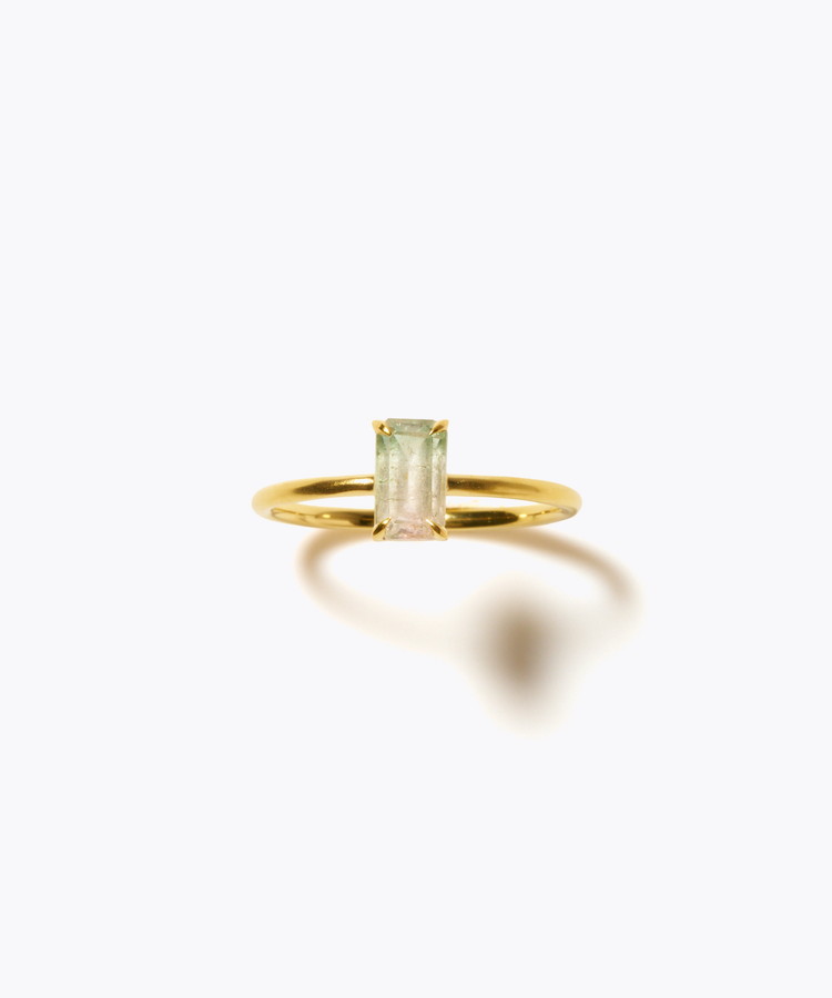 [eden] 【8th Anniversary Limited】One of a kind K10 multi tourmaline ring