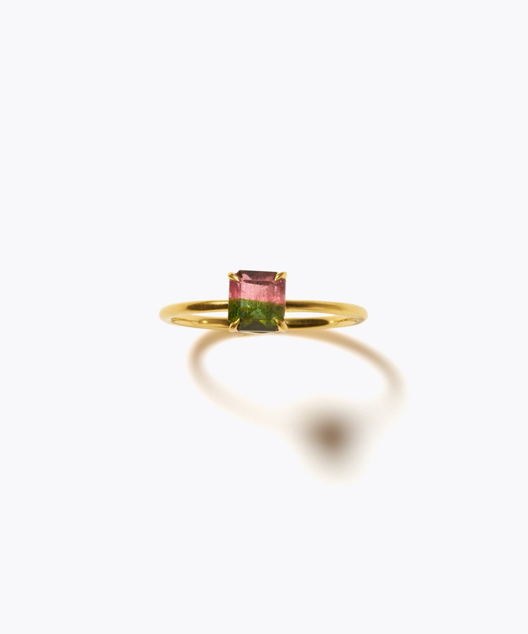 [eden] 【8th Anniversary Limited】One of a kind K10 multi tourmaline ring
