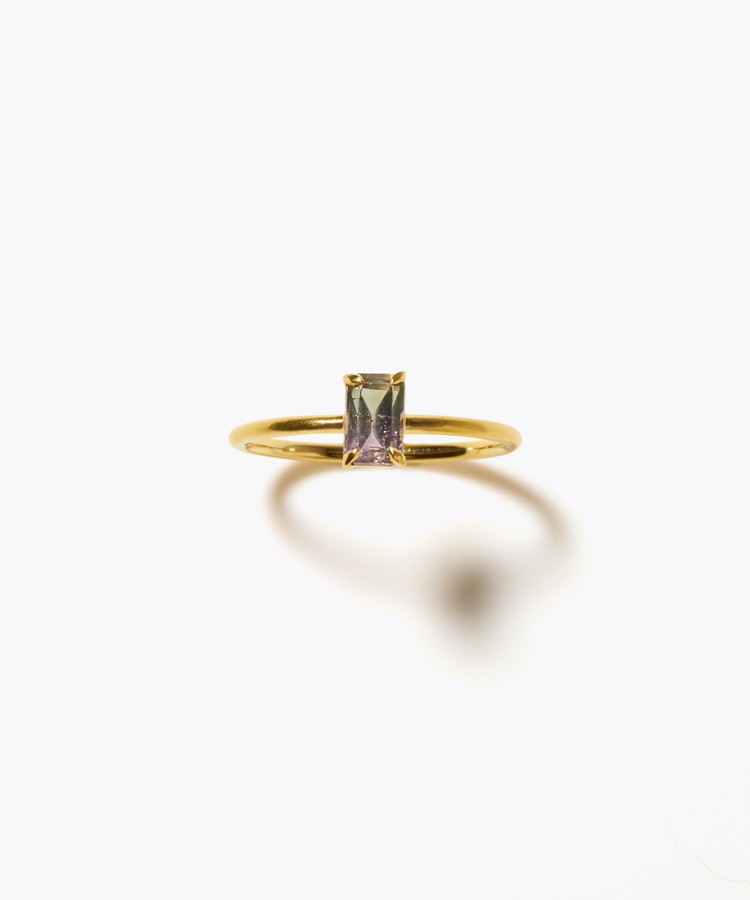 [eden] 【8th Anniversary Limited】One of a kind K10 multi tourmaline ring
