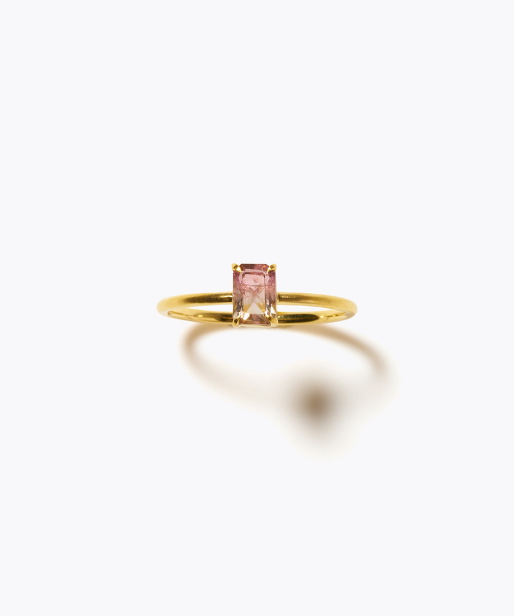 [eden] 【8th Anniversary Limited】One of a kind K10 multi tourmaline ring