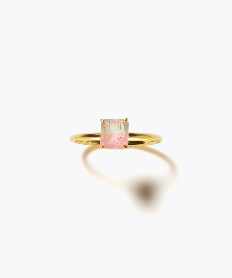 [eden] 【8th Anniversary Limited】One of a kind K10 multi tourmaline ring