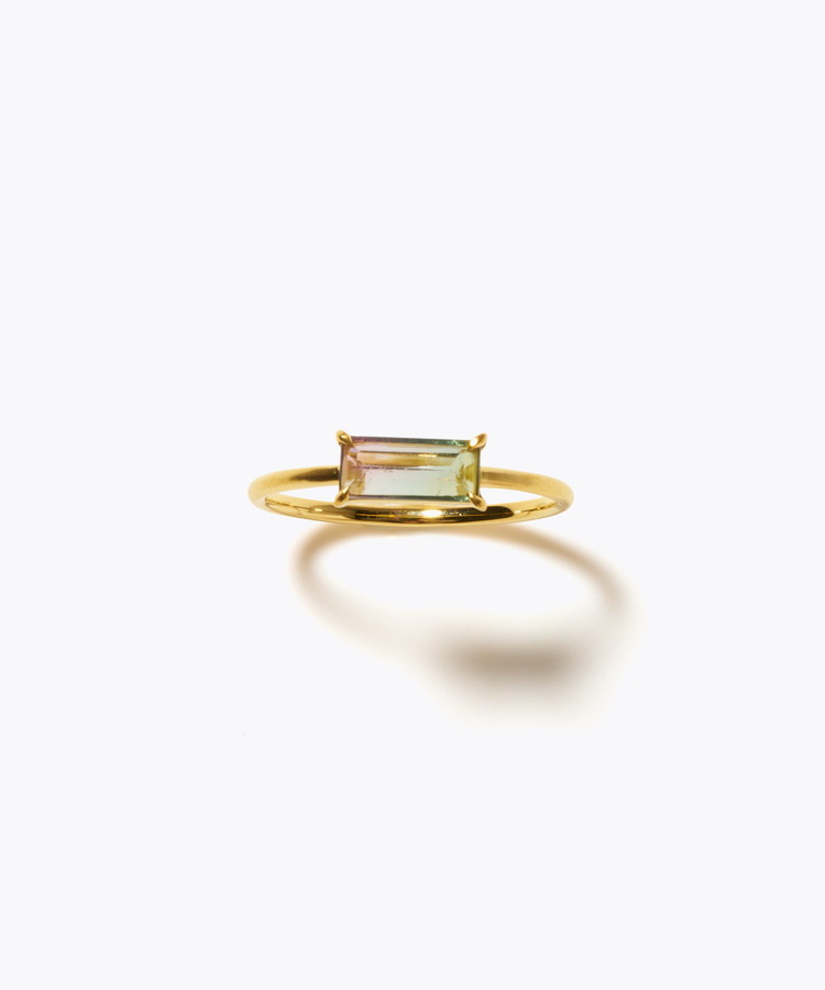 [eden] 【8th Anniversary Limited】One of a kind K10 multi tourmaline ring