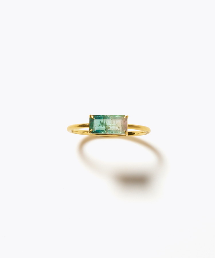 [eden] 【8th Anniversary Limited】One of a kind K10 multi tourmaline ring