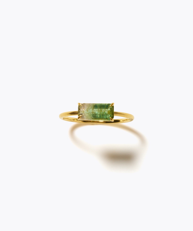 [eden] 【8th Anniversary Limited】One of a kind K10 multi tourmaline ring