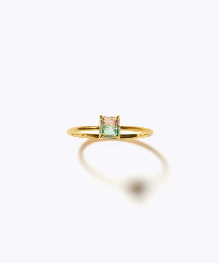[eden] 【8th Anniversary Limited】One of a kind K10 multi tourmaline ring