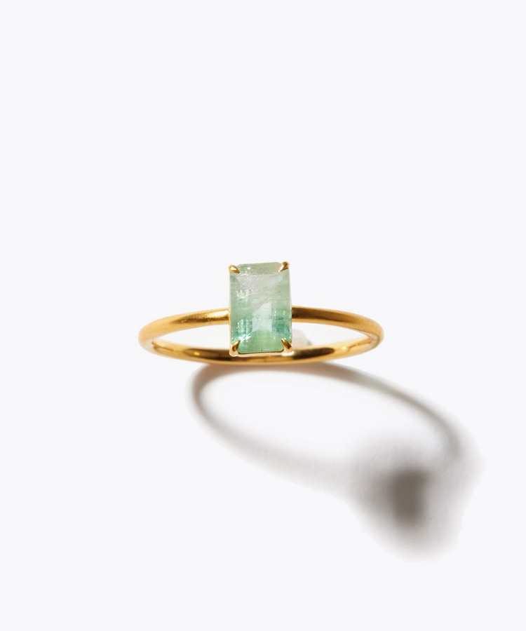 [eden] 【8th Anniversary Limited】One of a kind K10 multi tourmaline ring