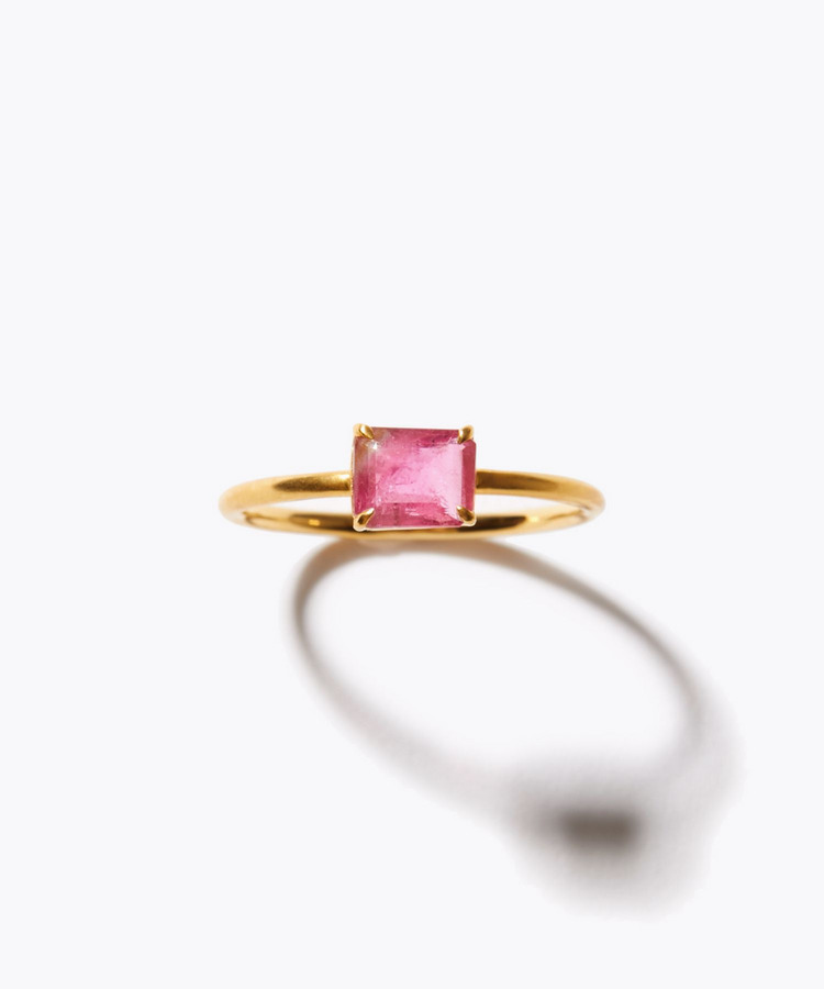 [eden] 【8th Anniversary Limited】One of a kind K10 multi tourmaline ring