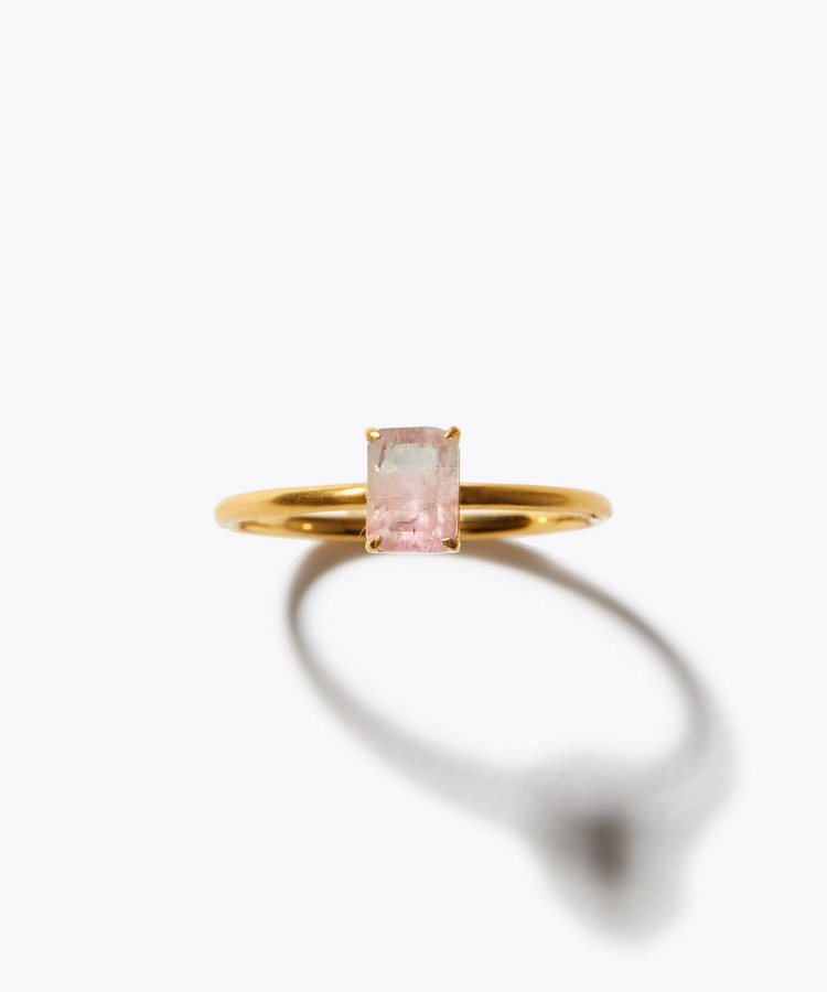 [eden] 【8th Anniversary Limited】One of a kind K10 multi tourmaline ring