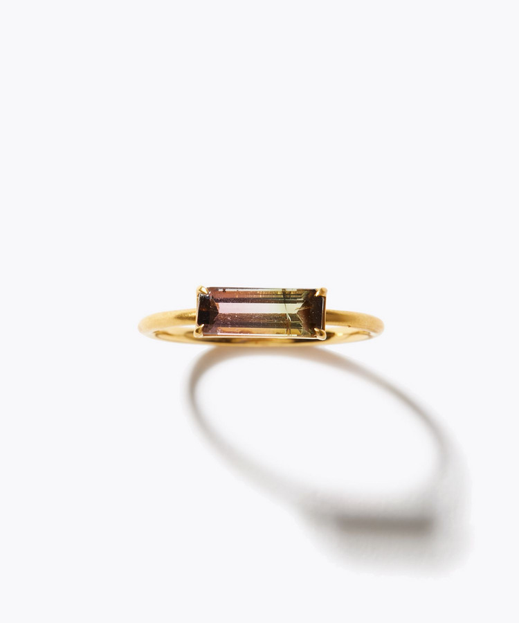 [eden] 【8th Anniversary Limited】One of a kind K10 multi tourmaline ring