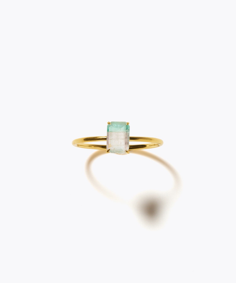 [eden] 【8th Anniversary Limited】One of a kind K10 multi tourmaline ring