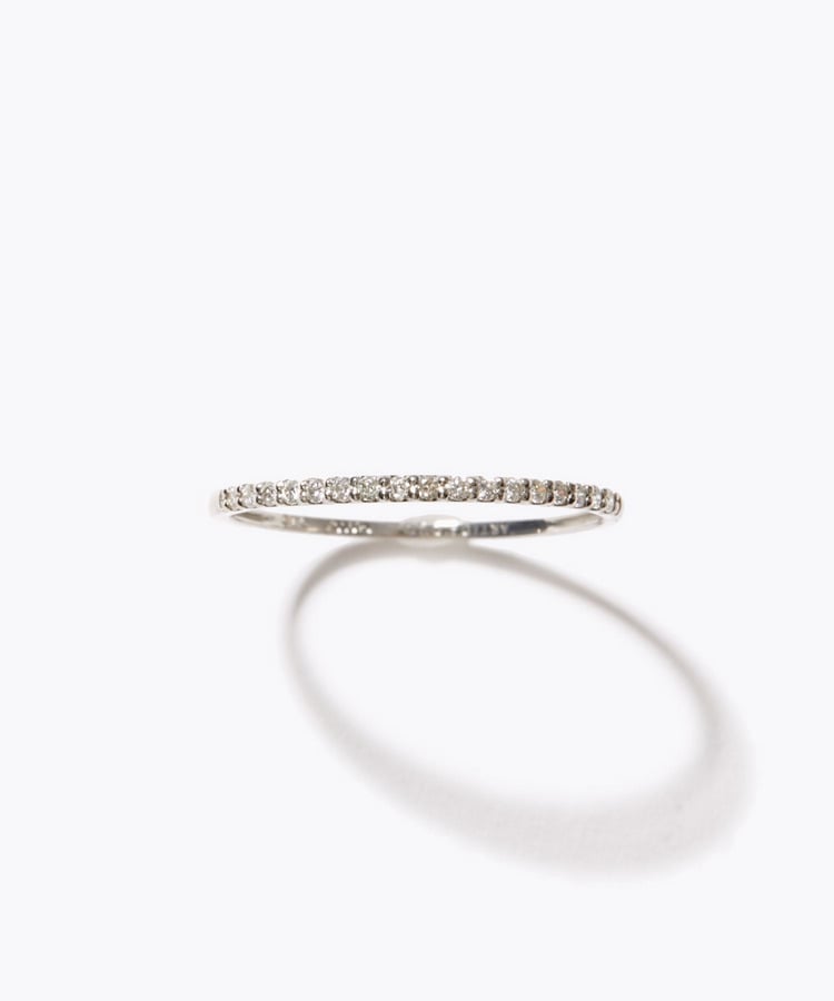 [basic] PT diamond half eternity ring
