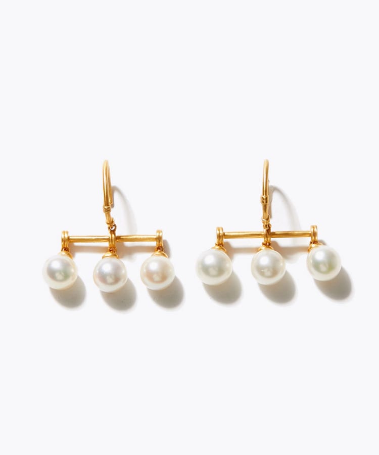 [philia] akoya pearl droplets pierced earring