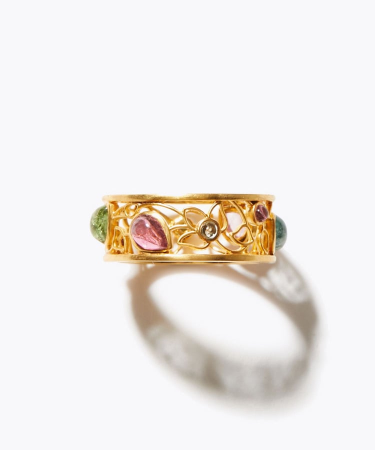 [eden] tourmaline botanical ring