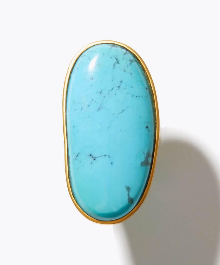 [eden] One of a kind turquoise chunky ring