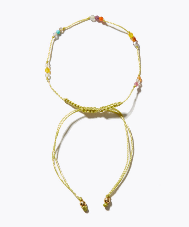 [I am donation] multi stone thin bracelet