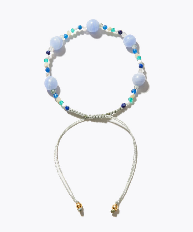 [I am donation] multi blue stone bracelet