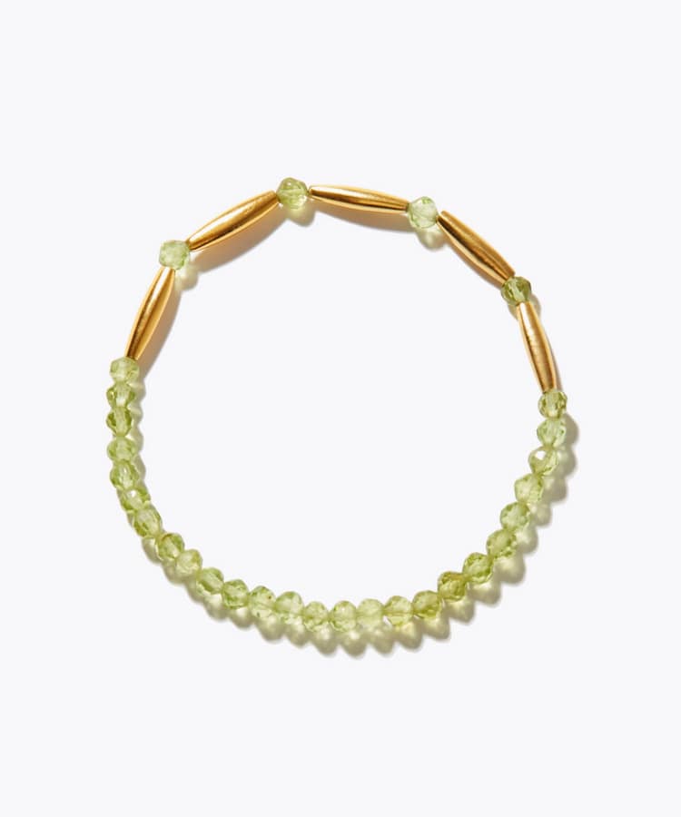[amulette] 「A shining light of hope」peridot double face bracelet