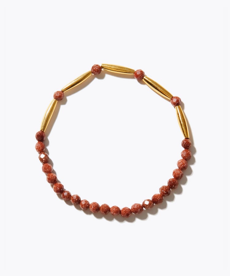[amulette] 「The Sun God leads to victory」 sunstone double face bracelet