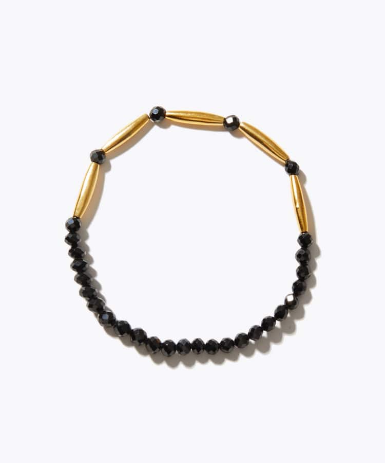 [amulette] 「Drive away evil spirits and lead to the achievement of goals」 onyx double face bracelet