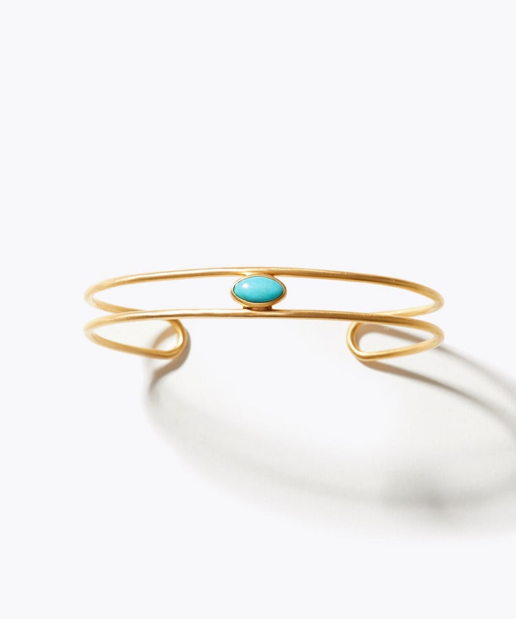 [eden] One of a kind turquoise bangle