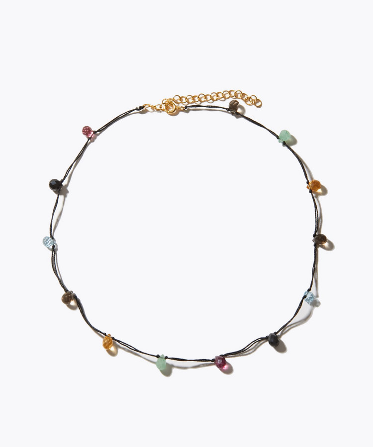 [I am donation] multi stone station choker