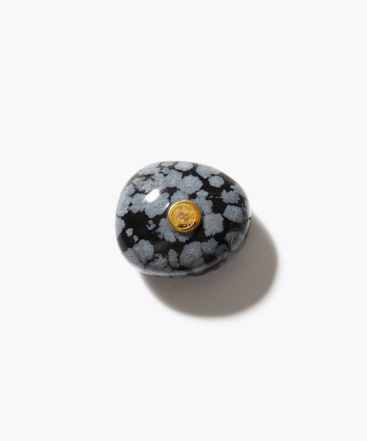 [amulette] 「Restoring steadiness through protection and purification」snowflake obsidian